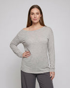 Women’s casual oversized shirt with wide, asymmetrical cut - Chichicherry