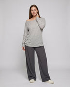 Women’s casual oversized shirt with wide, asymmetrical cut - Chichicherry