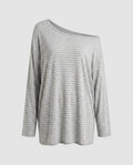 Women’s casual oversized shirt with wide, asymmetrical cut - Chichicherry