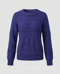 Women's knitted sweater with textured pattern and loose fit - Chichicherry