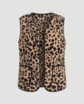 Women's knitted vest with animal pattern - Chichicherry