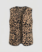 Women's knitted vest with animal pattern - Chichicherry