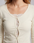 Women's Long Sleeve Blouse with Refined Button Details - Chichicherry