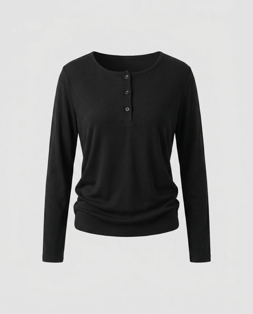Women's long sleeve shirt with button placket and comfortable fit - Chichicherry