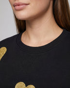 Women's sweatshirt with fashionable heart design and casual fit - Chichicherry