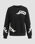 Women’s sweatshirt with playful heart design and casual fit - Chichicherry