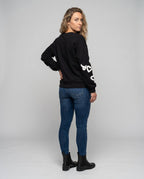 Women’s sweatshirt with playful heart design and casual fit - Chichicherry