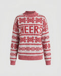 Women's trendier knit sweater with festive pattern - Chichicherry
